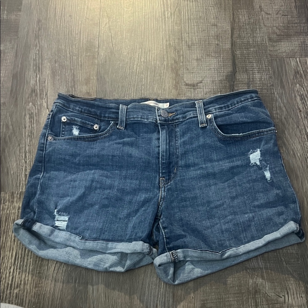 Levi's Classic Blue Denim Shorts